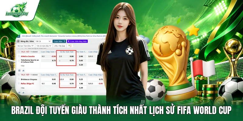 Brazil đội tuyển giàu thành tích nhất lịch sử FIFA World Cup